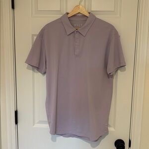 BYLT Basics Drop-Cut LUX Polo Blue